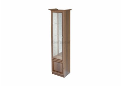 АР-03 Шкаф-витрина (рамка, стекло-фасад 4мм, левая сторона корпуса) модульной гостиной Ажур